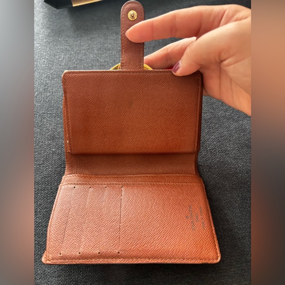 Louis Vuitton Vintage Kisslock Monogram Brown Wallet - Picture 3 of 13